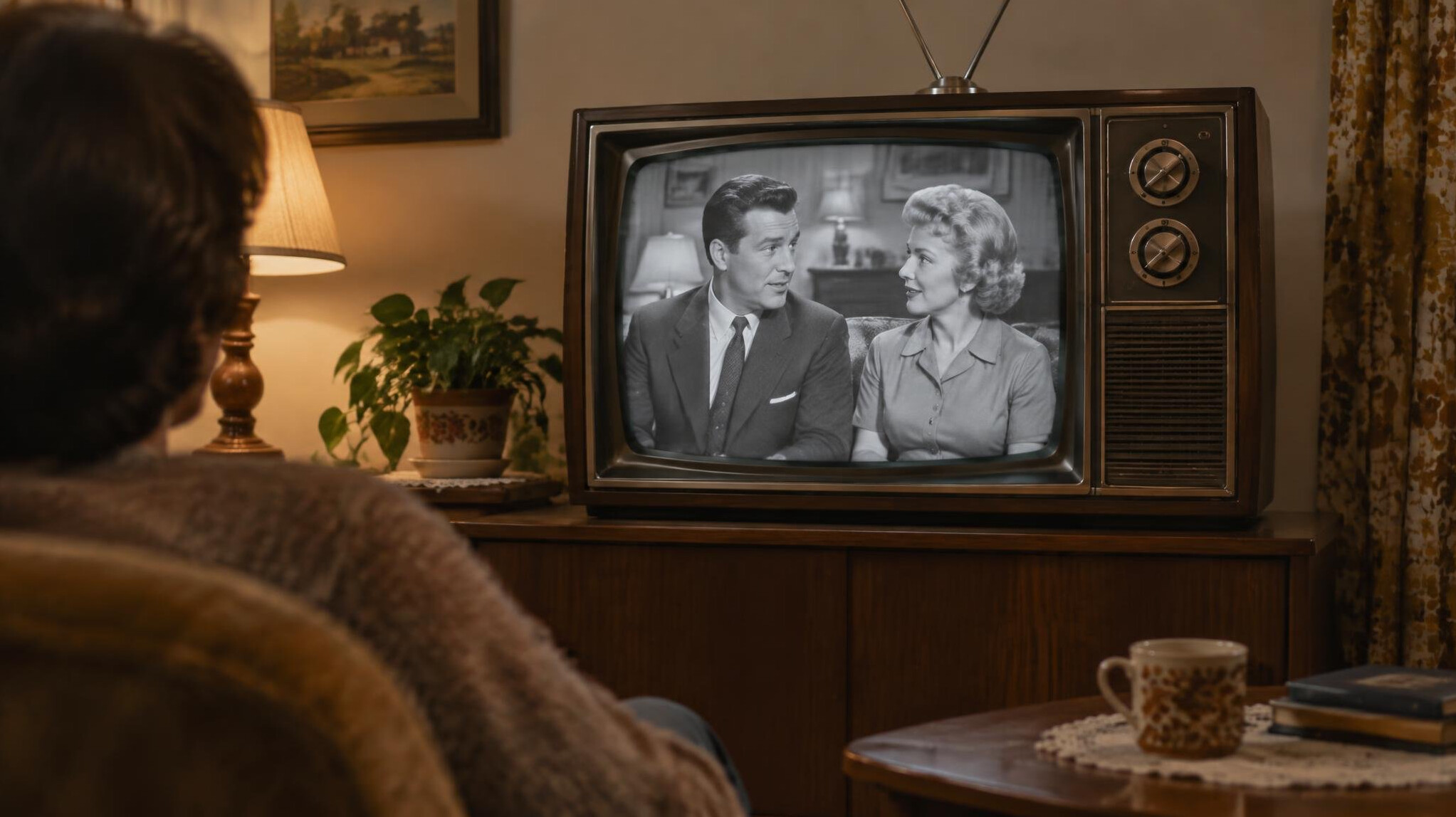 vintage television set