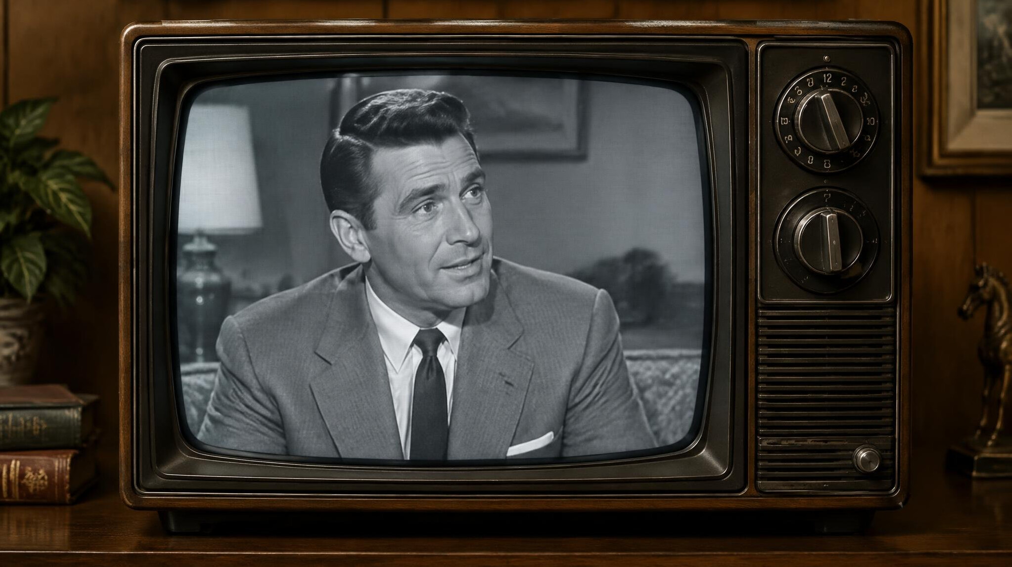 vintage television set