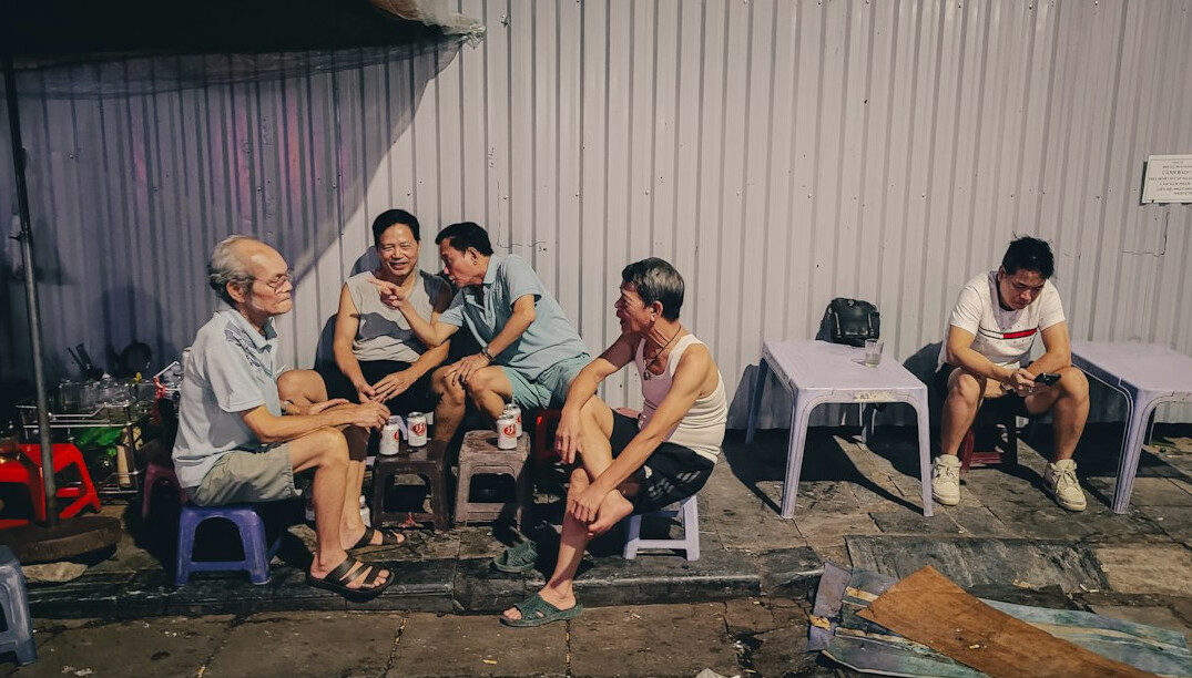 group of actors in scene
