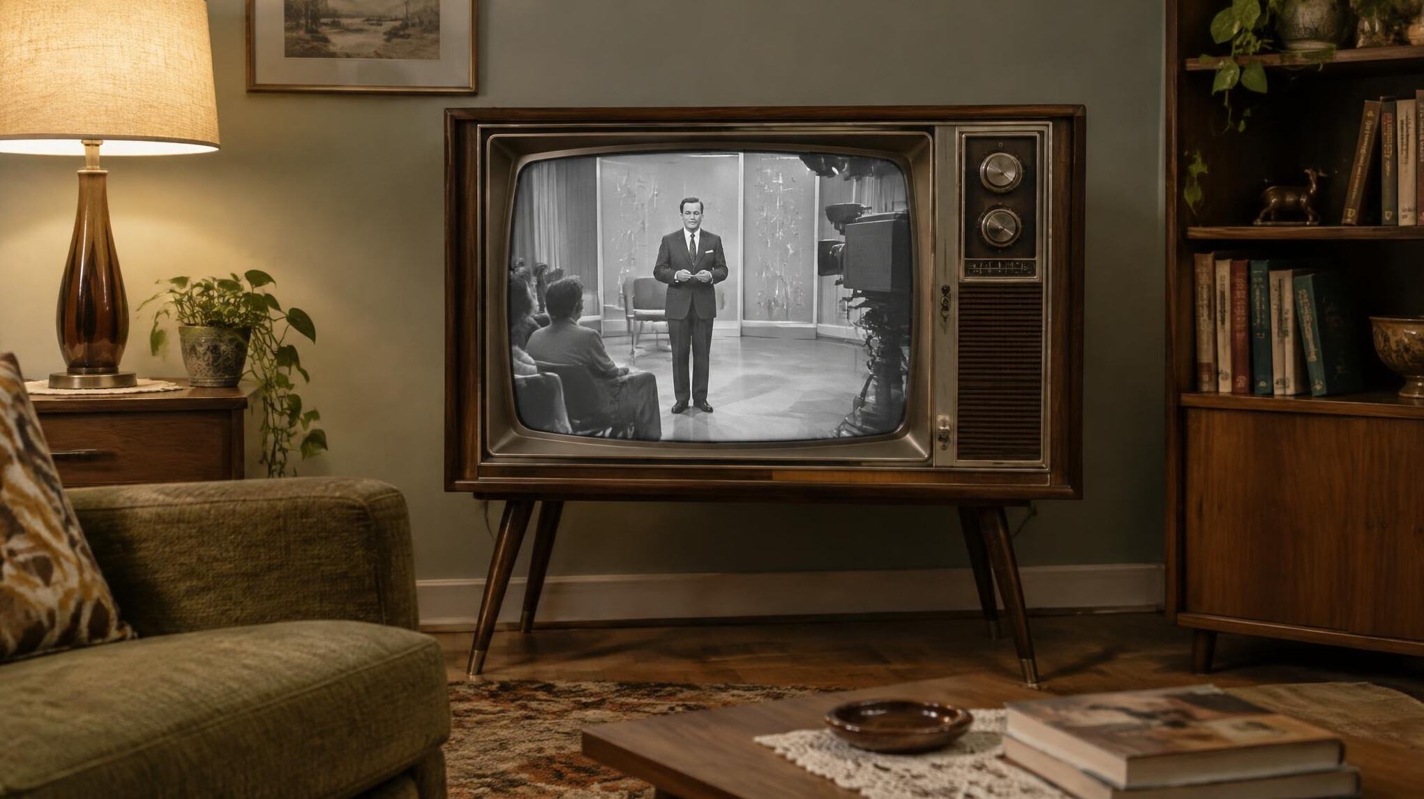 vintage television set