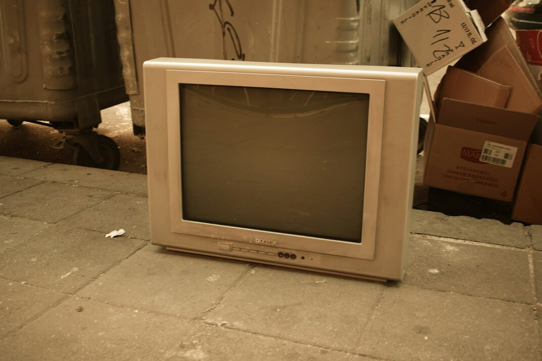 vintage television set
