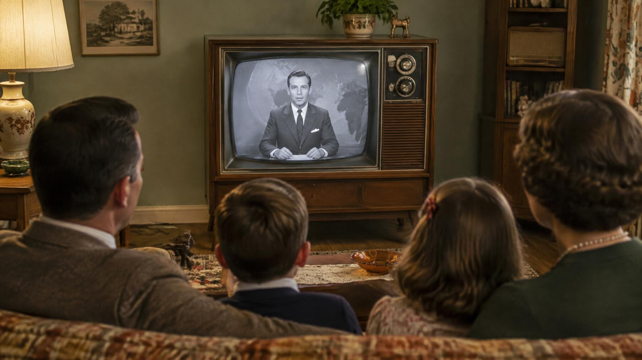 vintage television set